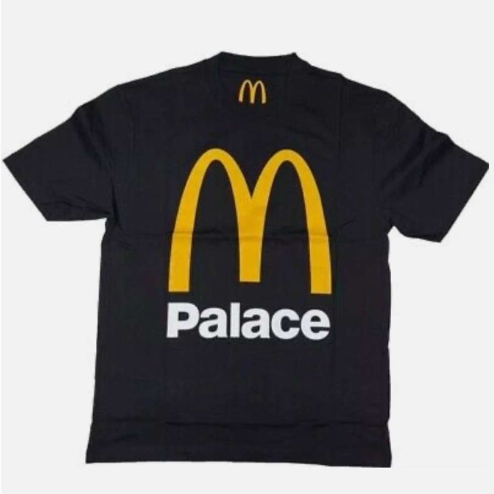 Palace Black T-Shirt with Yellow Logo